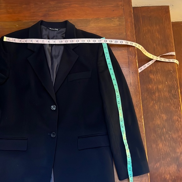 Neiman Marcus 100% Cashmere Black Blazer Louis Dell’ Olio Made in Italy - Picture 13 of 13
